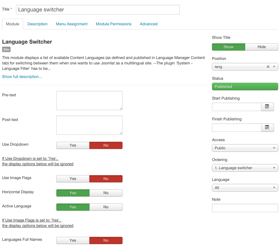 language-switcher-config Artemis Light - Language switcher